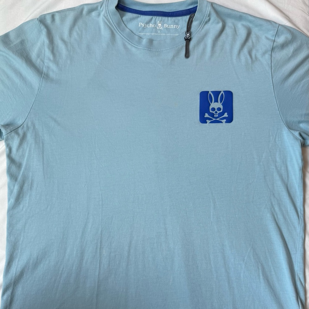 Psycho Bunny Lloyds Graphic Tee Sky Blue